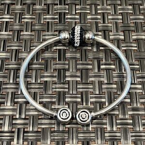 Chamalia Sterling Silver Bangle Charm Bracelet